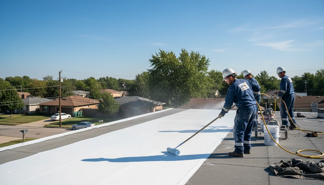 Commercial roof coating in Ellington, NY near me